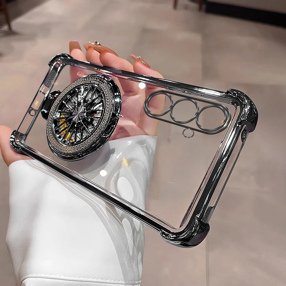 Samsung Galaxy A56 5G Premium Stress Buster Wheel Rotating Shockproof Airbags Case