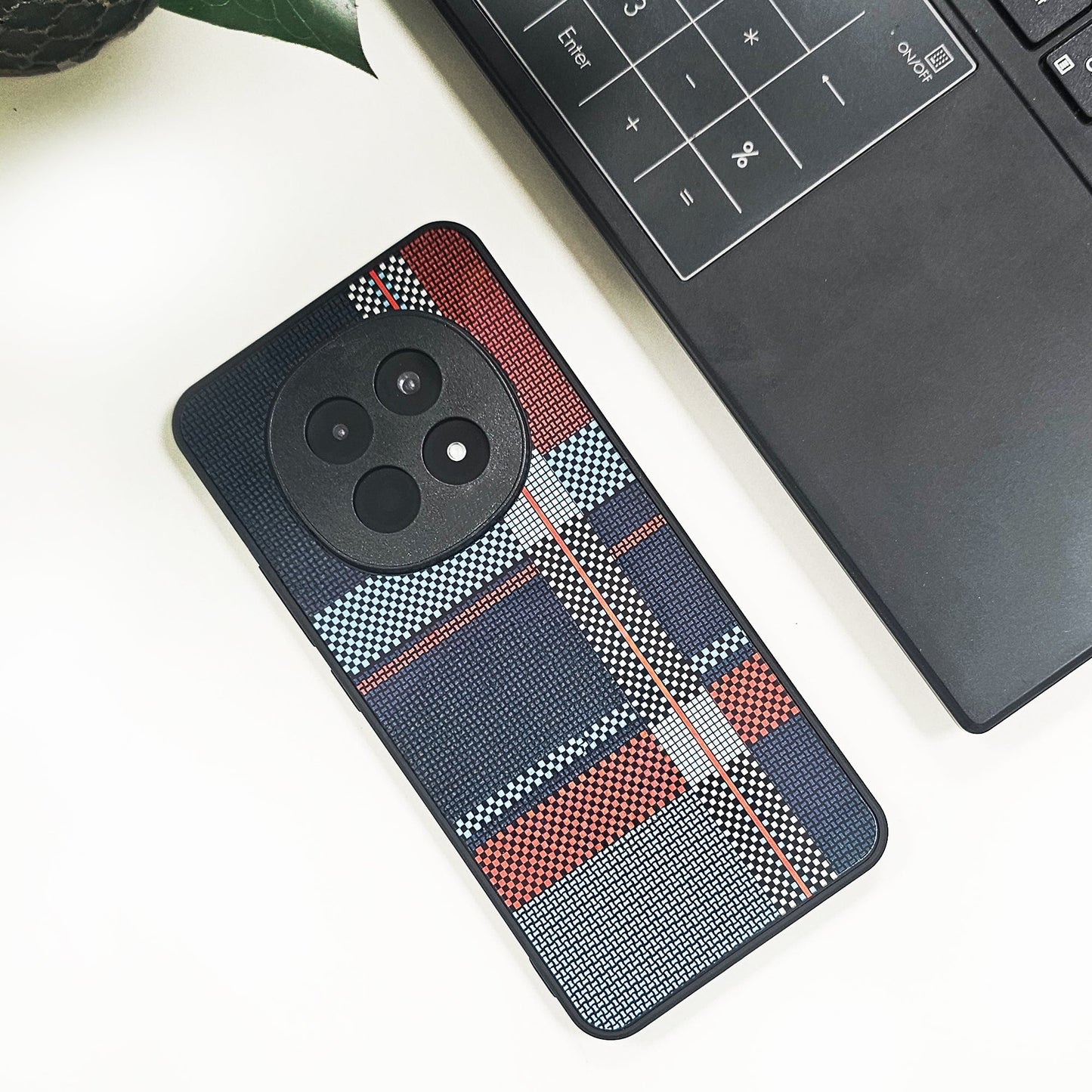 Oppo F29 Pro 5G Luxury Grid Pattern Glass Back Shockproof Case