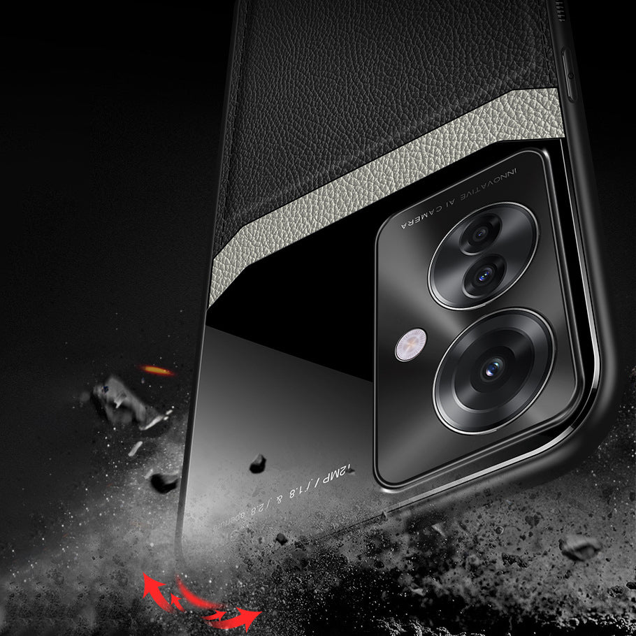 OPPO F25 Pro 5G Premium Leather Lens Protective Case