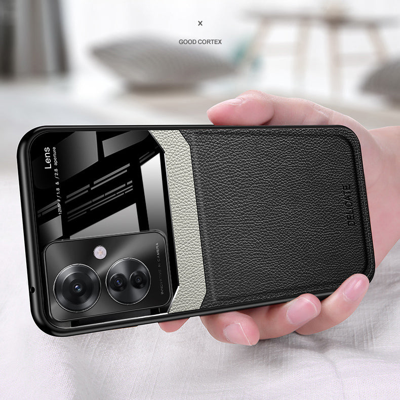 OPPO F25 Pro 5G Premium Leather Lens Protective Case