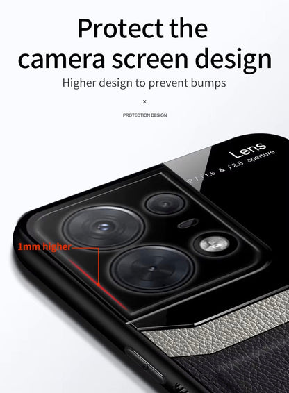 Motorola Edge 50 Pro 5G Premium Leather Lens Protective Case