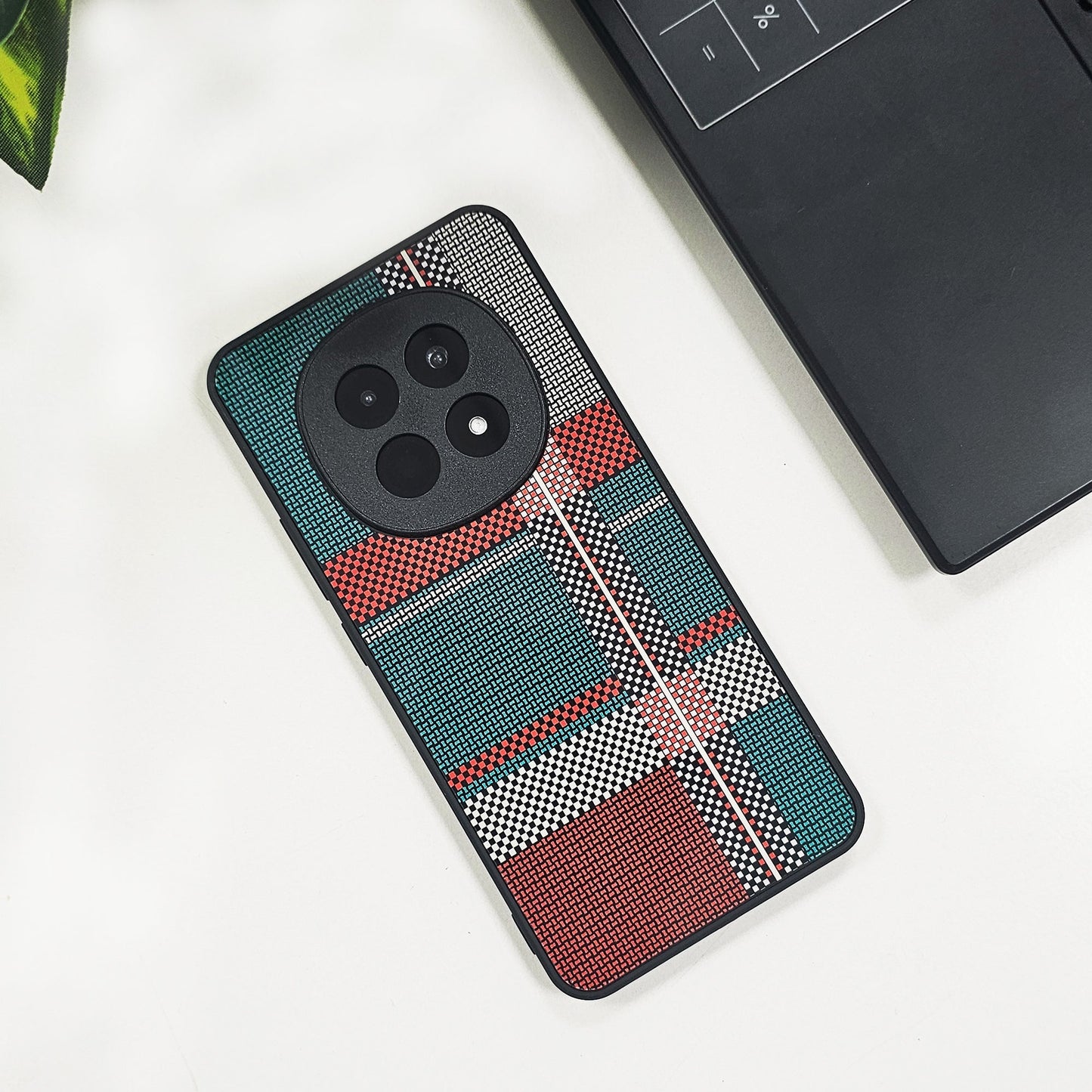 Oppo F29 Pro 5G Luxury Grid Pattern Glass Back Shockproof Case